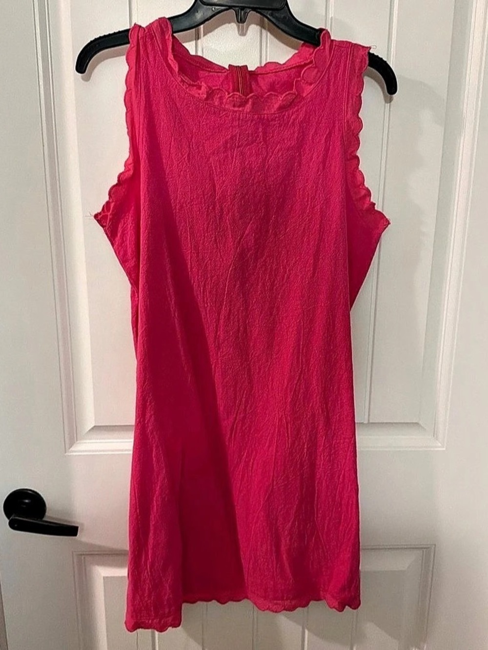 Pink Scalloped Mini Dress Like New